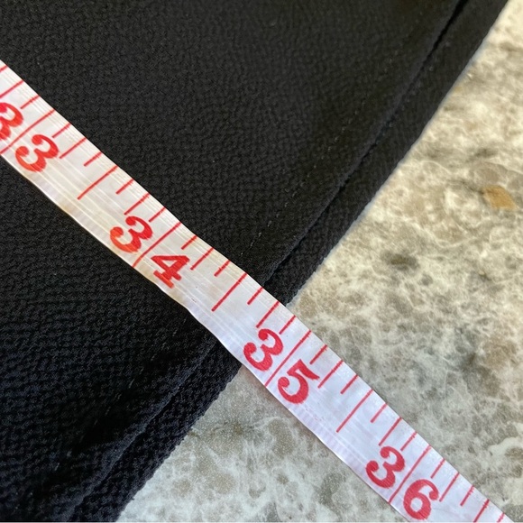 Monteau Los Angles Black V-Neck Cuffed Sleeve Dress Women’s Medium - Picture 4 of 9